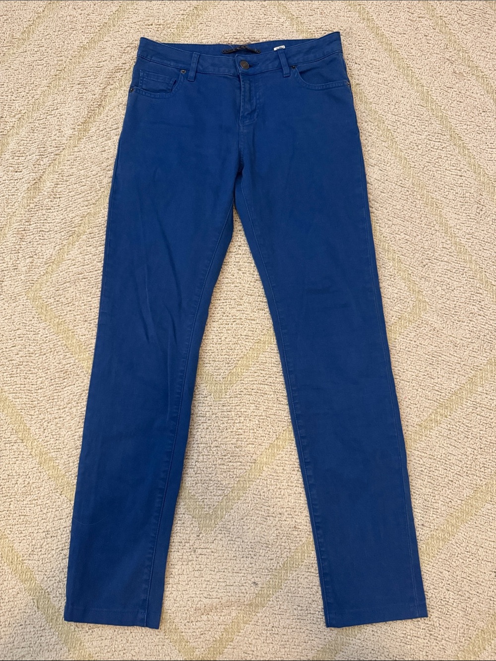 Lacoste Women’s Blue Stretch Skinny Pants Size 25 Cropped Ankle